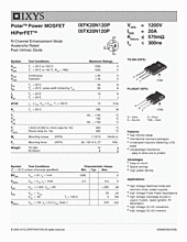 DataSheet IXFX20N120P pdf